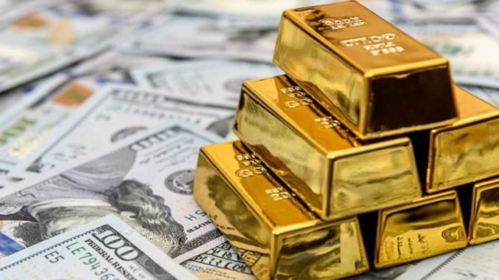 kurs dolar AS terhadap emas