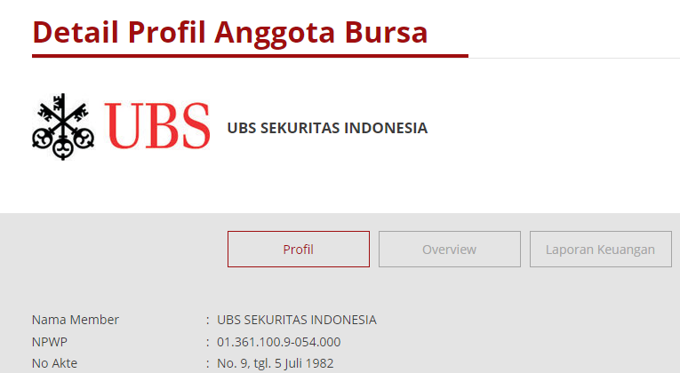 Review terbaru UBS Sekuritas Indonesia (AK)